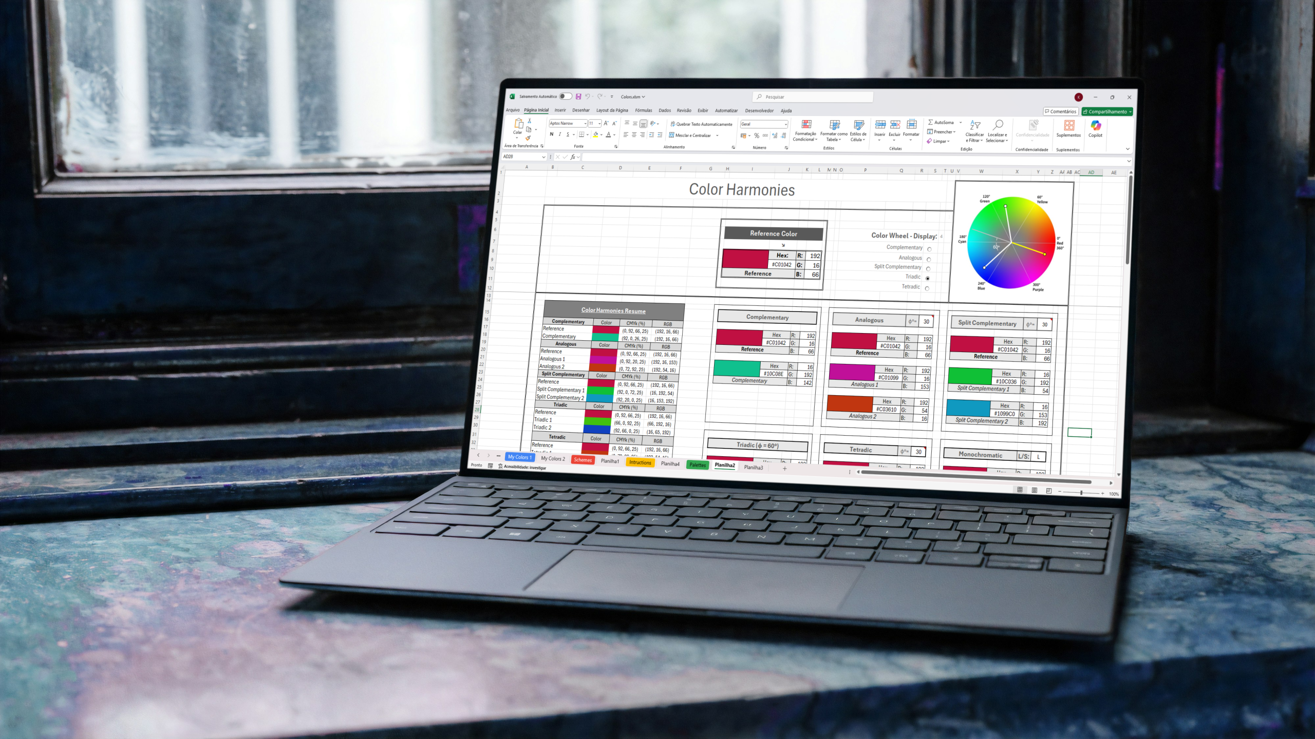 Planilha de cores - Color Palettes