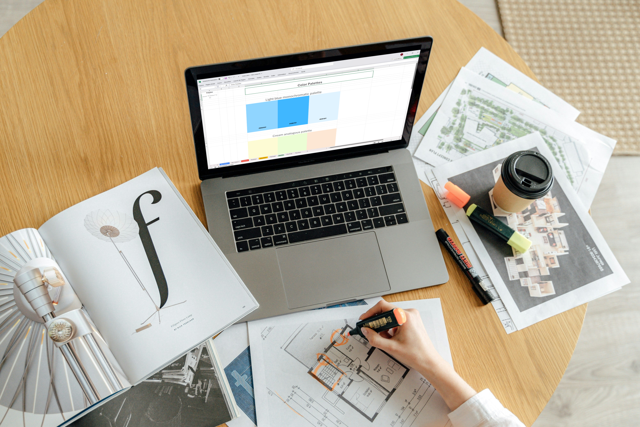 Planilha de cores - Color Palettes