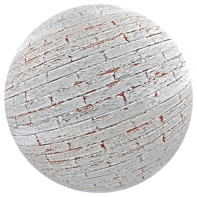 01 Parede de tijolos com pintura descascando 2K Preview - Material PBR gratuito CC0 para render realista - Moinho Decor